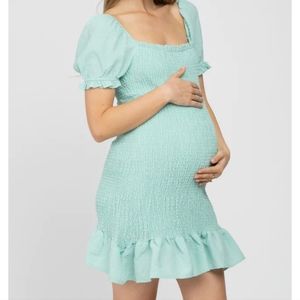 Pinkblush Bibi Mint Green Smocked Puff Sleeve Bod… - image 1